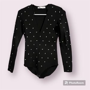 Zara bodysuit with sequin print size S